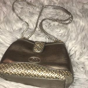 Gold Coast metallic brown bag